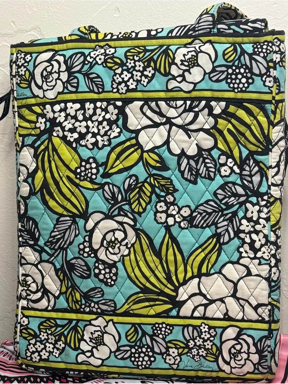 Vera Bradley RETIRED Island Blooms Laptop Tote